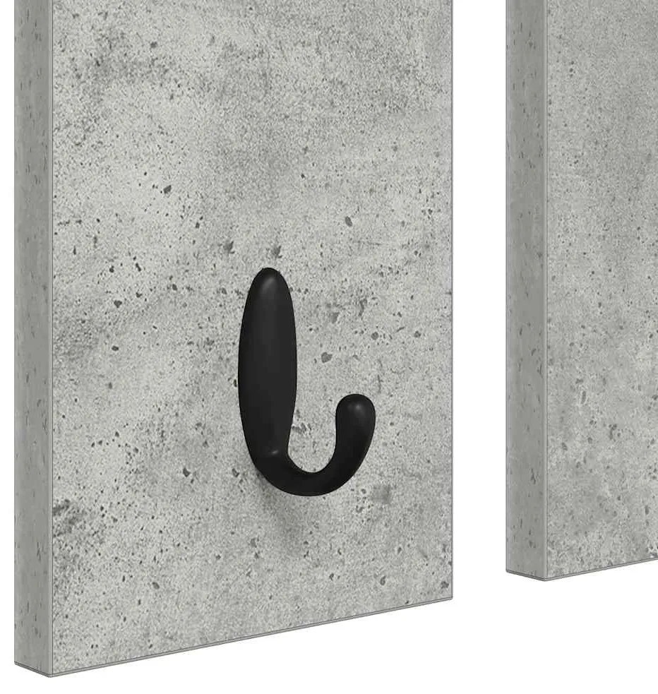 Cabideiro de Parede Cinzento cimento 85 x 10 x 45 cm