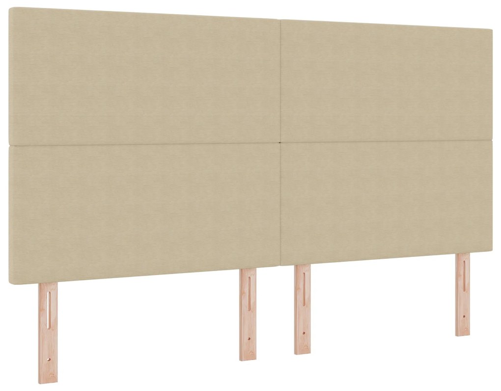 Cabeceira vidaXL Design Simples Verde Claro Cinza 180 cm em Tecido Vel
