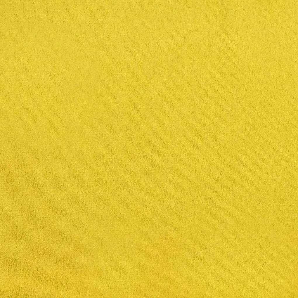 Cadeiras de jantar 2 pcs veludo amarelo mostarda