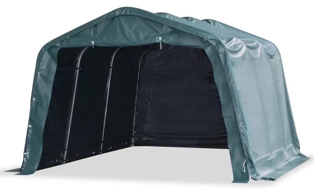 3055648 vidaXL Tenda para gado removível PVC 550 g/m² 3,3x4,8 m verde escuro