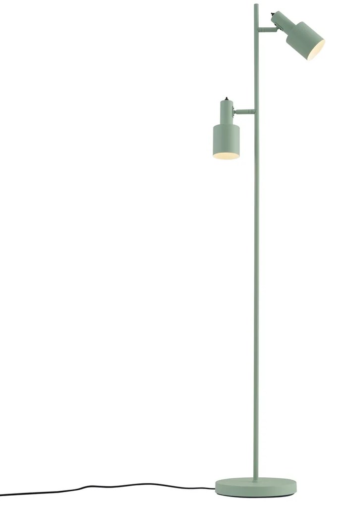 Candeeiro de pé moderno verde 2 luzes - Stijn Moderno