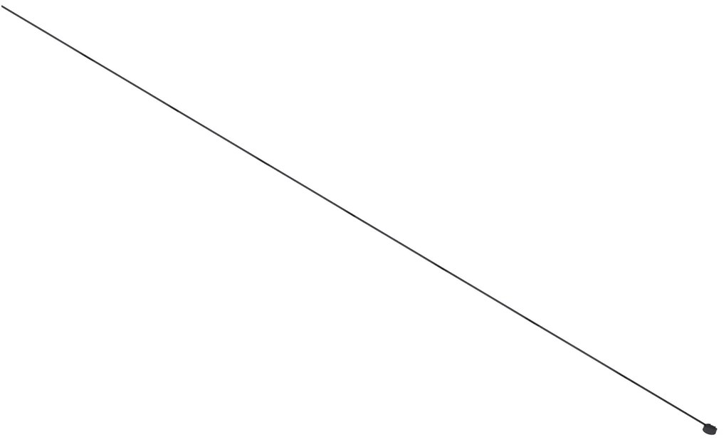 Sistema de iluminação de trilho moderno preto monofásico 800 cm com fonte de alimentação redonda - Magnetic