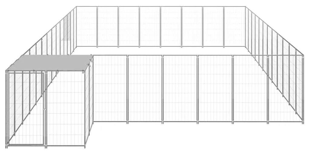 Canil 30,25 m² aço prateado