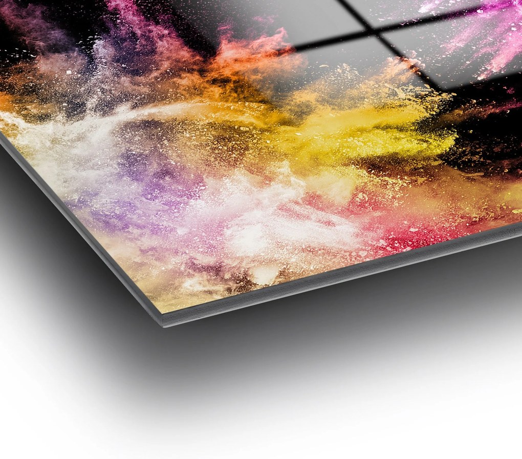 Pintura Decorativa em Vidro Temperado UV-005 – Multicolor – 70 x 100 c