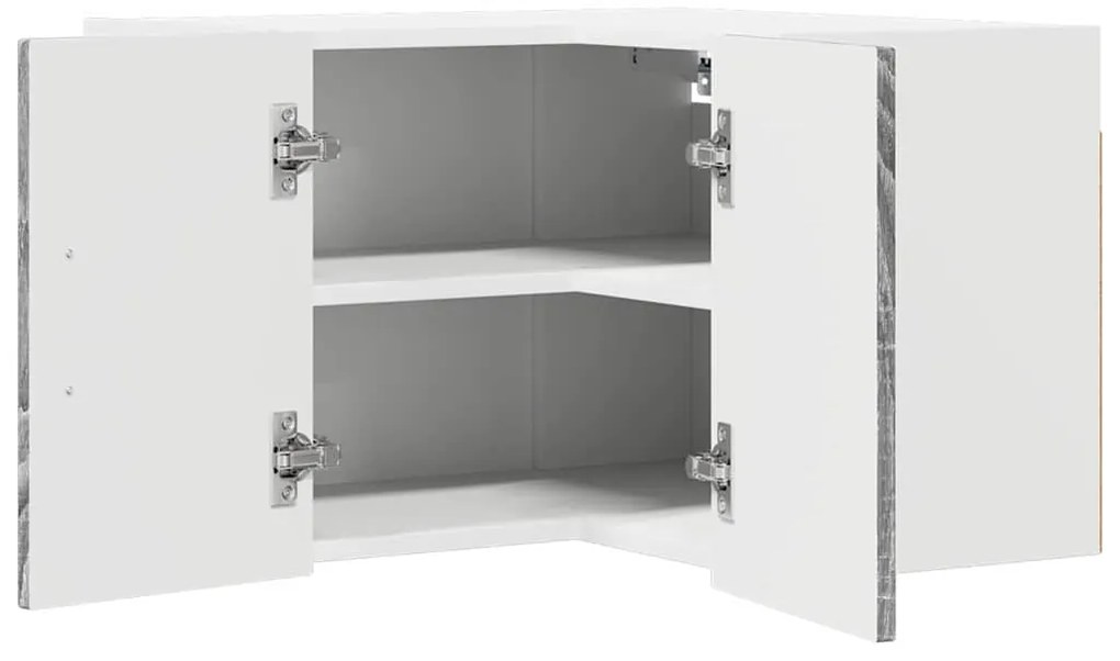 vidaXL Armário de Cozinha com prateleira Cinza Sonoma 57 x 57 x 40 cm