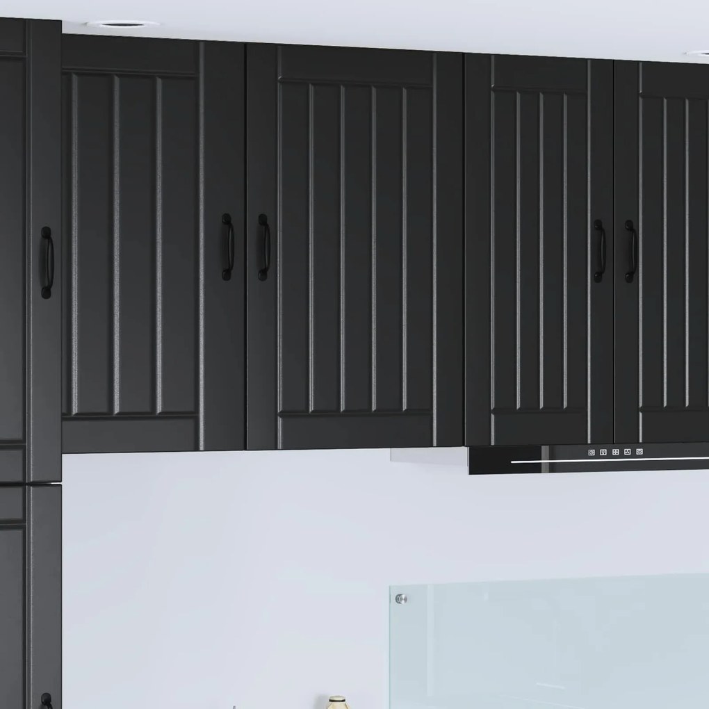 vidaXL Armário de Cozinha Preto 50 x 31 x 80 cm Madeira processada