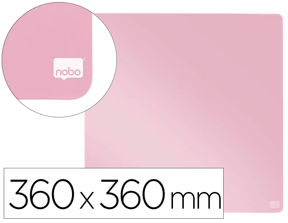 Quadro Nobo Magnético para a Casa Cor Rosa 360x360 mm