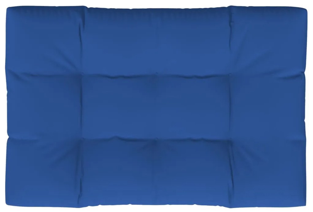 Almofadão para sofá de paletes 120x80x12 cm tecido azul real