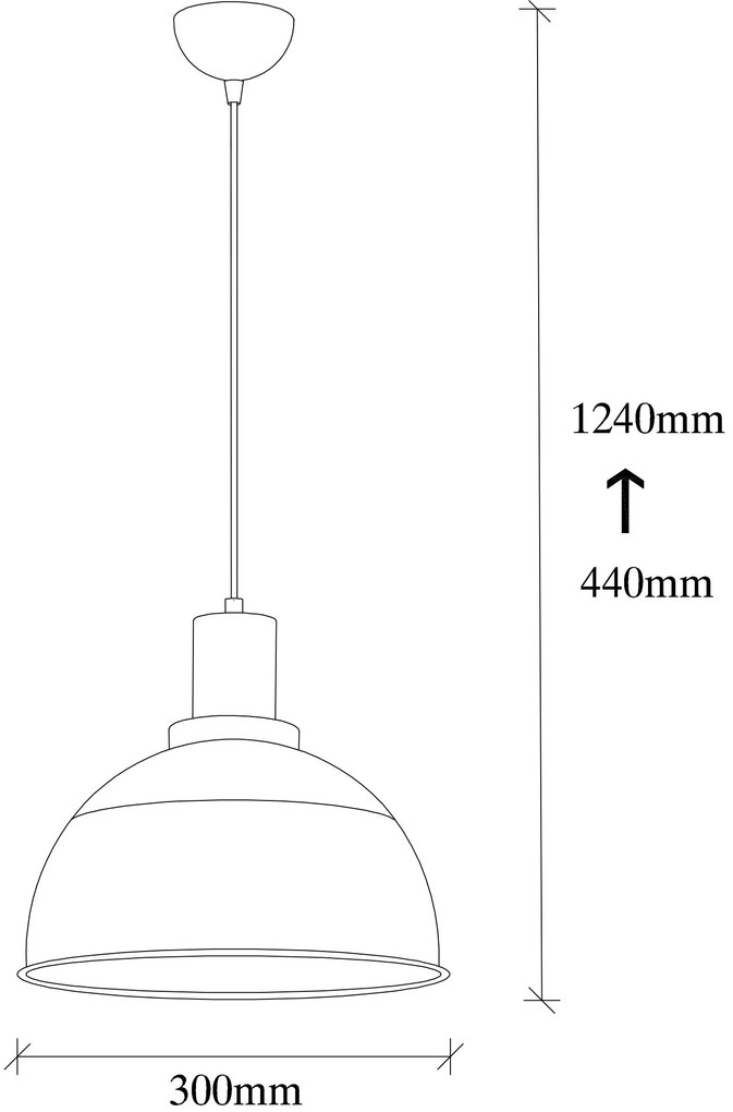 Chandelier Dodo – Preto – 30 x 30 cm