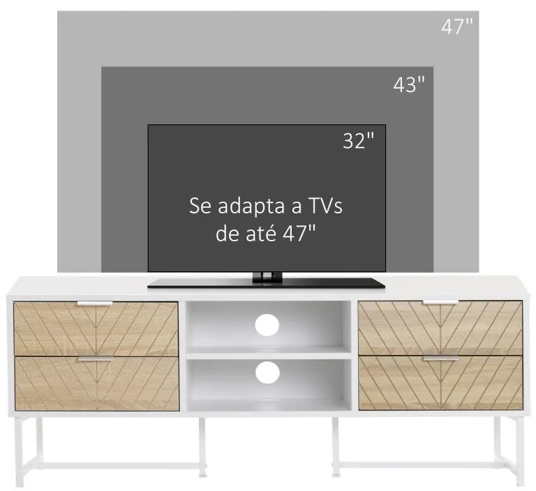 Móvel de TV Ibiza - 120cm - Design Nórdico