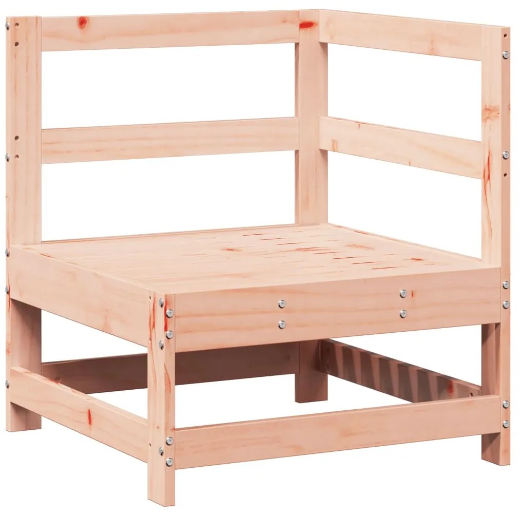7 pcs conjunto lounge de jardim madeira de douglas maciça