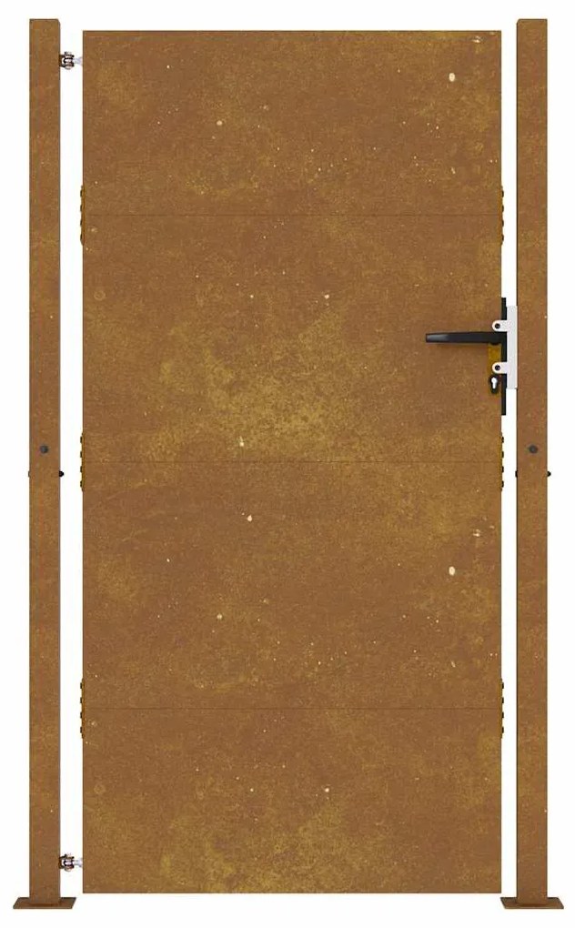 Portão de jardim 105x180 cm aço corten