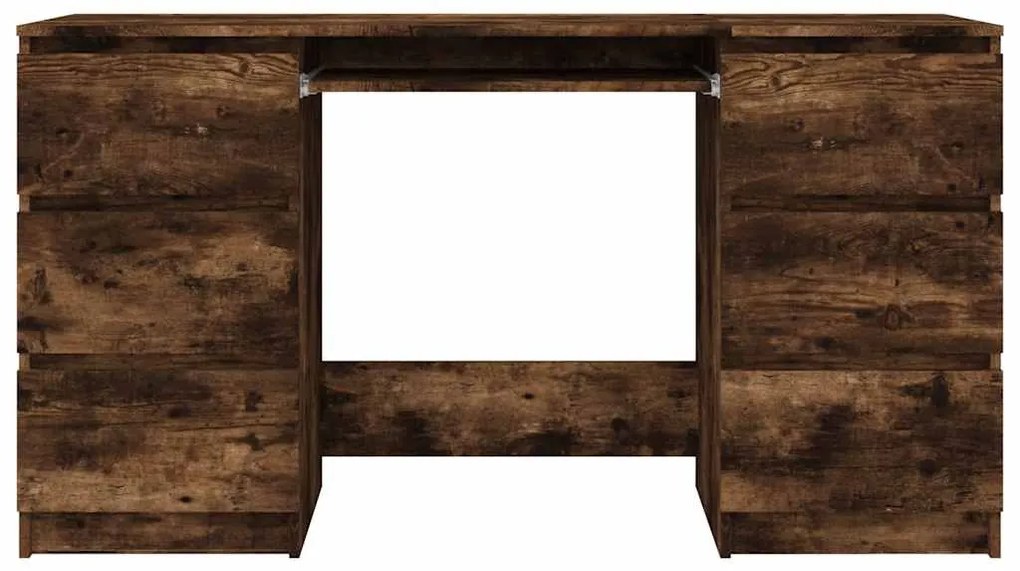 Secretária 140x50x77 cm derivados de madeira carvalho fumado