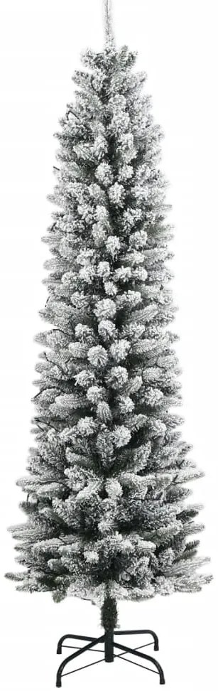Árvore de Natal artificial com 150 luzes LED e neve 150 cm