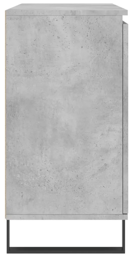 Aparador 104x35x70 cm madeira processada cinza cimento