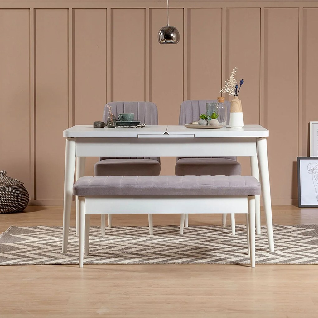 Banco Vina – Branco – 110 x 46 x 40 cm
