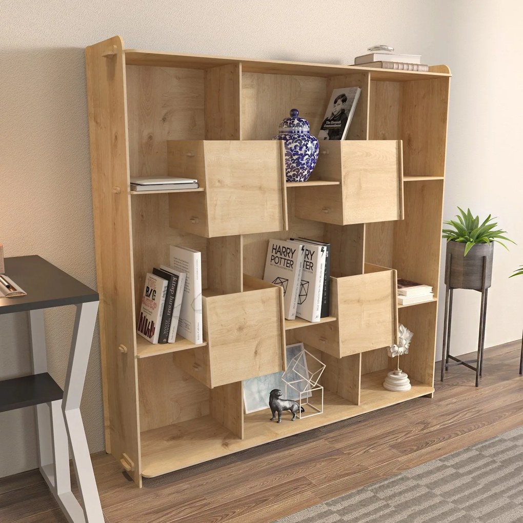 Estante Alimo – Carvalho – 136,7x138x27,5 cm