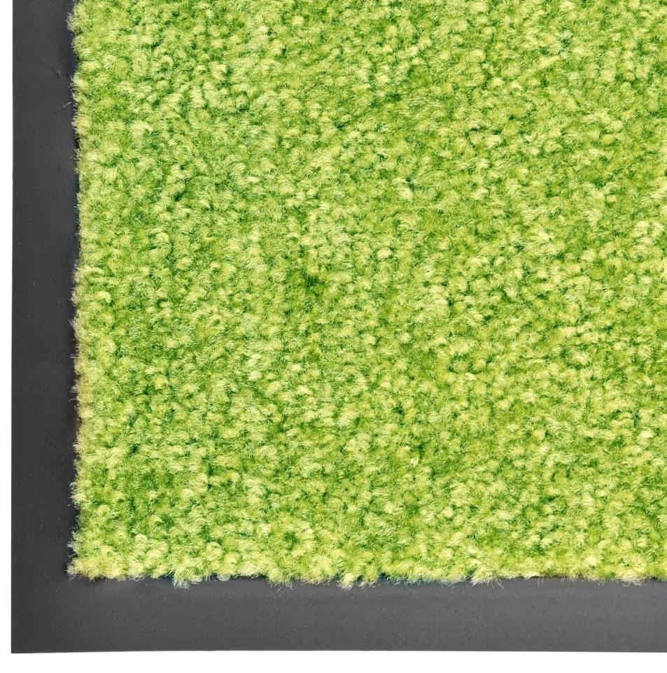 Tapete de porta lavável 60x180 cm verde