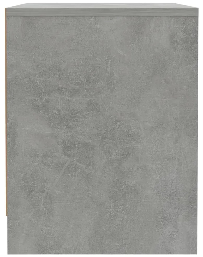 Mesa de cabeceira 45x34x44,5cm derivados madeira cinza cimento