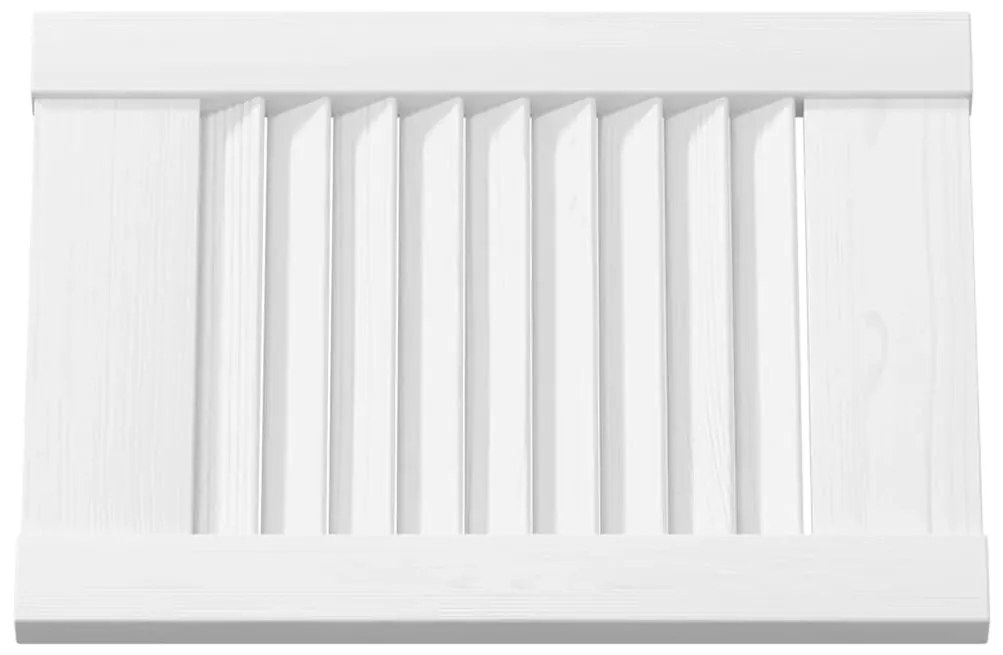 Porta de armário com design de persiana 39,5x29,5 cm branco