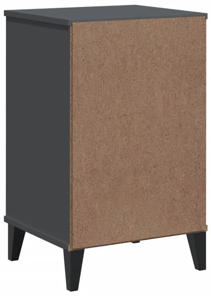 Mesa de cabeceira VIKEN derivados de madeira cinzento antracite