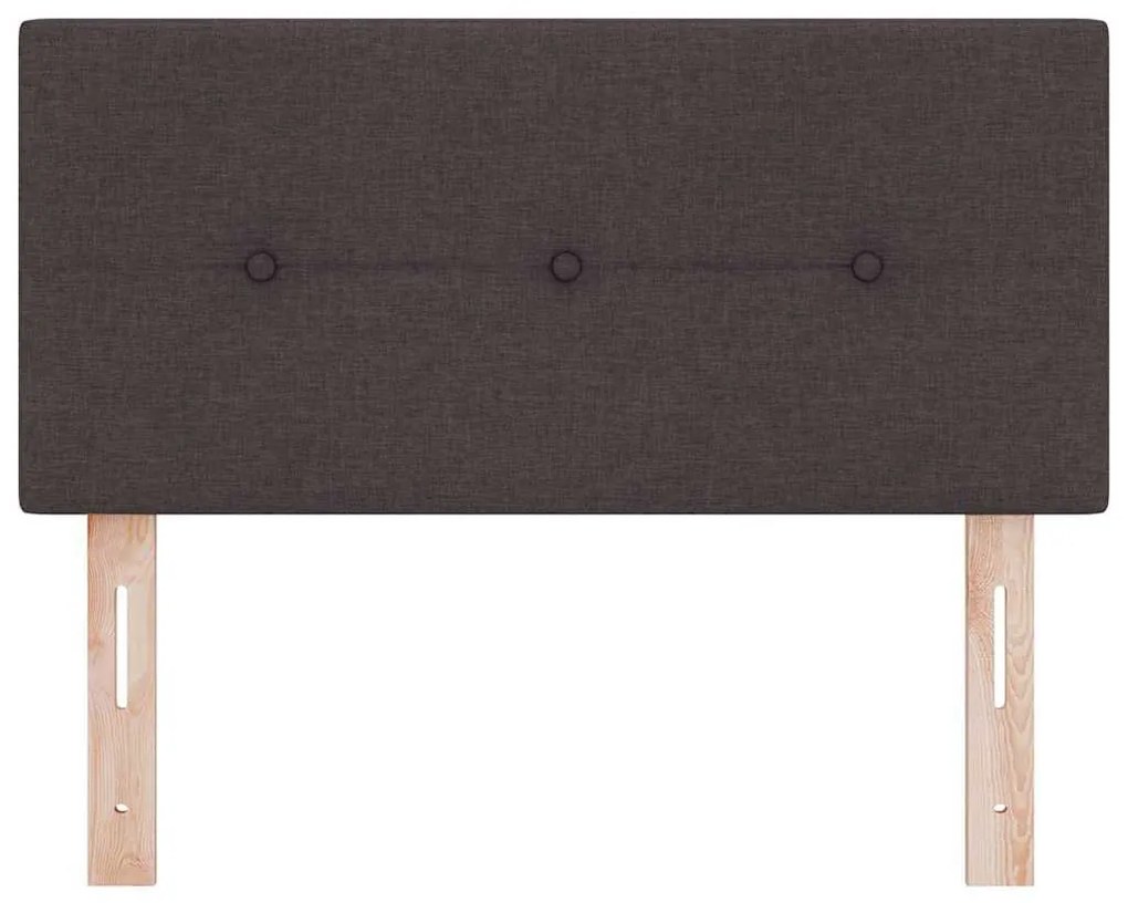 Cabeceira vidaXL Com Botões Estofada Castanha 90 cm Tecido