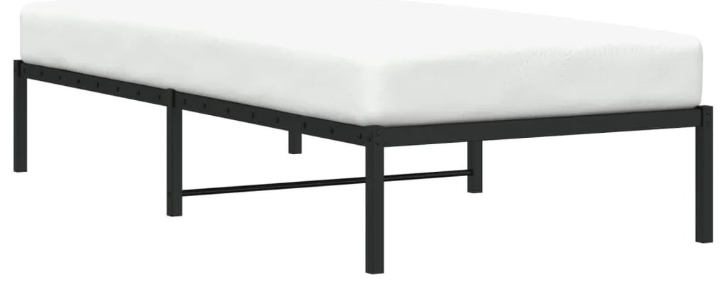 Estrutura de cama metal 90x190 cm preto