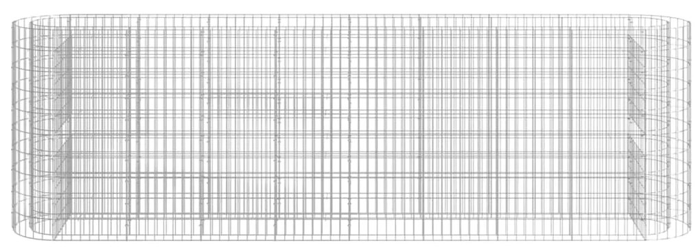 Canteiro elevado/cesto gabião 330x50x100 cm ferro galvanizado