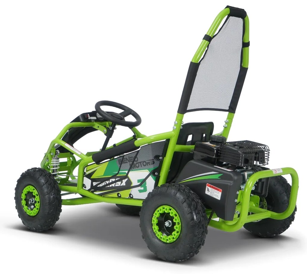 Buggy Kart a gasolina para crianças Motors BUGGY RSX - 98 cm³ Verde