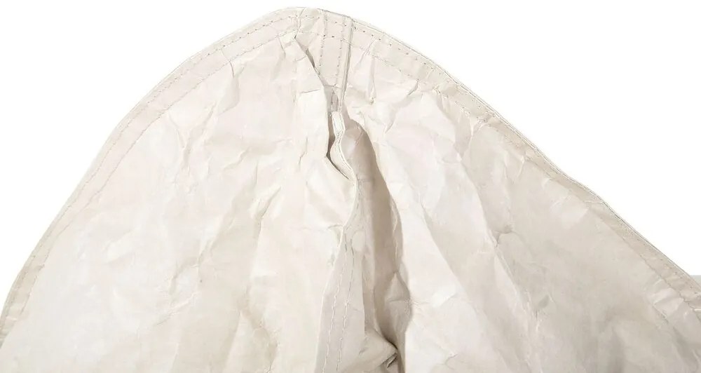 Pufe poltrona creme DROP Beliani