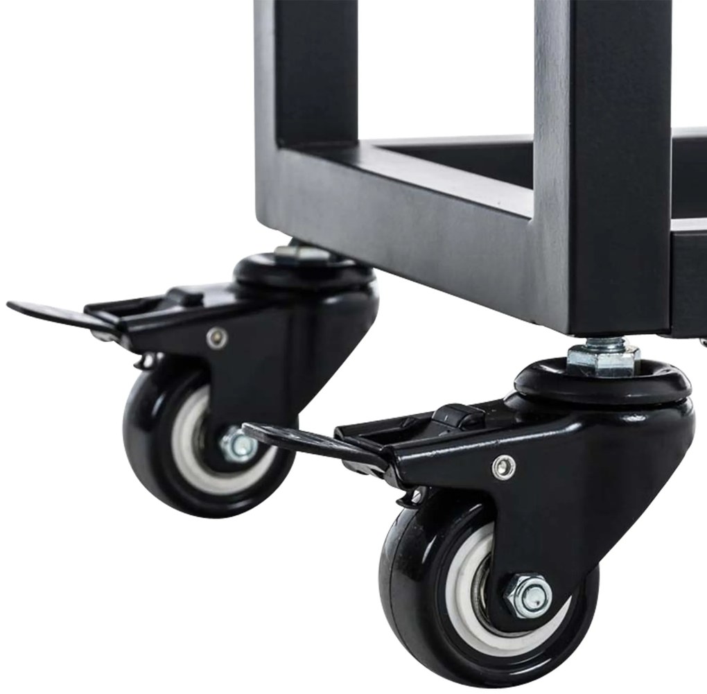 Suporte para lenha Hetta 25 x 40 x 150 cm Preto