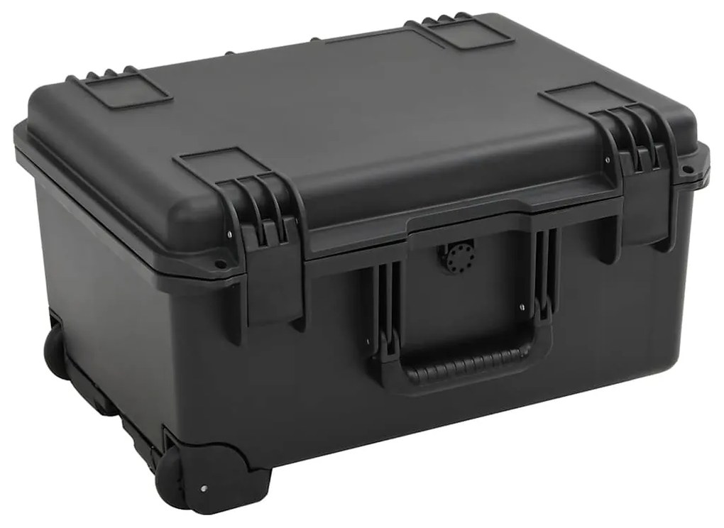 vidaXL Mala de viagem portátil 54x41,5x29 cm PP preto