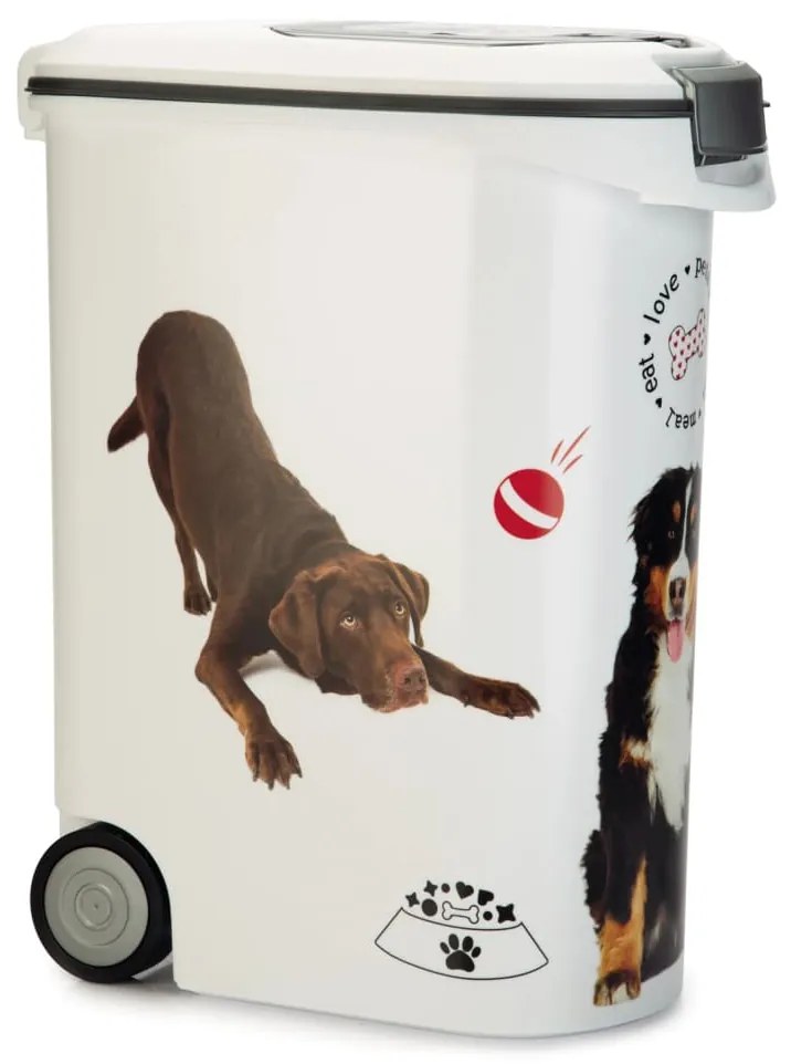 425609 Curver Recipiente para ração de cães com rodas 54 L