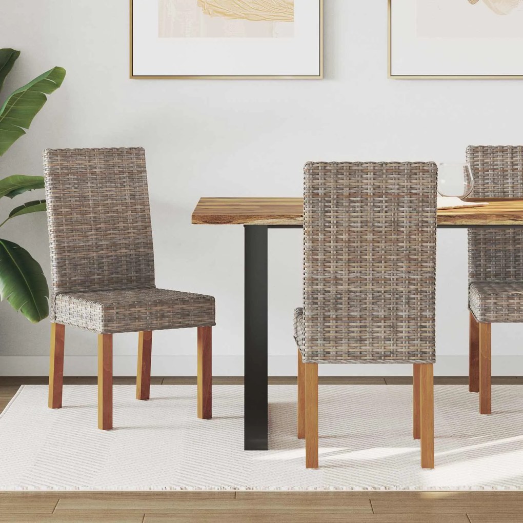 vidaXL Cadeira de jantar 2 pcs Cinza Kubu 45 x 54 x 93 cm