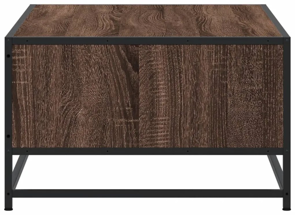Mesa centro 100x57x35 cm deriv. madeira/metal carvalho castanho