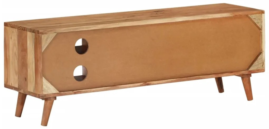 Móvel de TV 112x30x40 cm madeira de acácia maciça