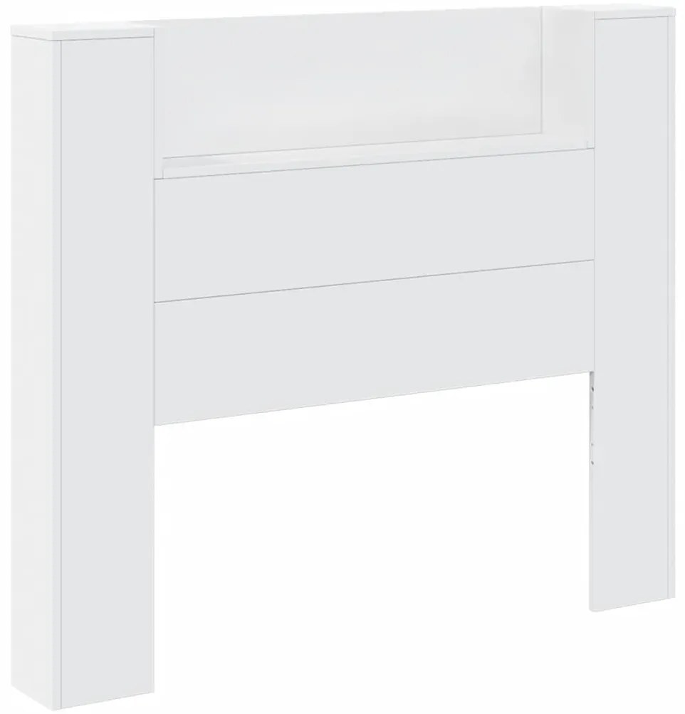 Armário de cabeceira com luzes LED 120x16,5x103,5 cm branco