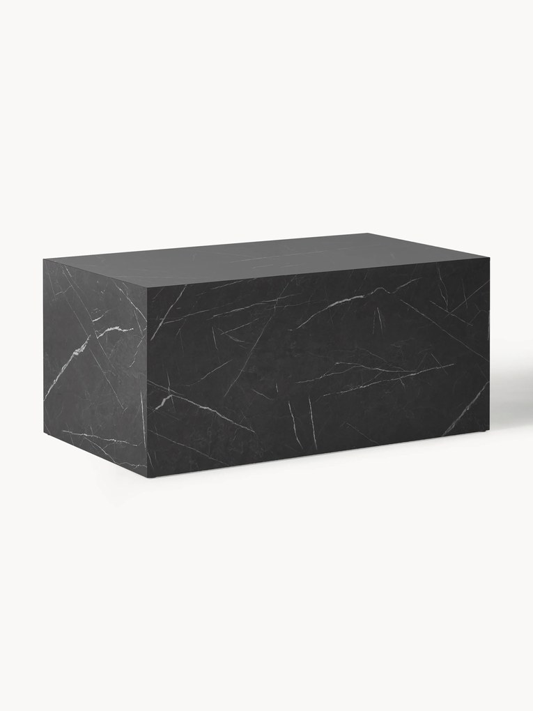 Mesa de centro com efeito de mármore Lesley