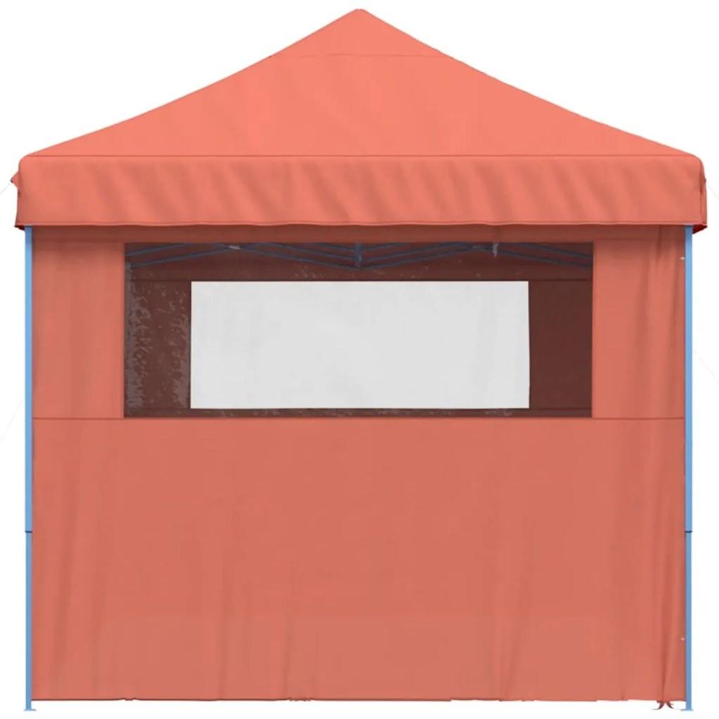 Tenda p/ festas pop-up dobrável 4 paredes laterais terracotta