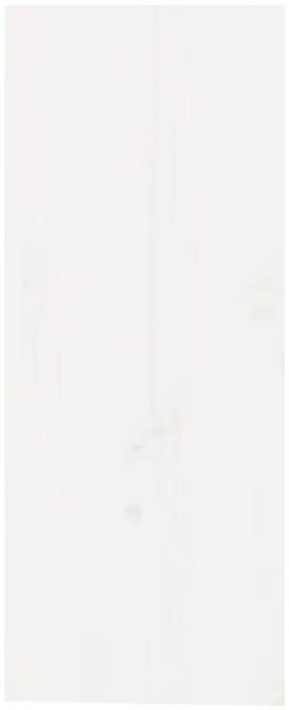 Garrafeira 62x25x62 cm madeira de pinho maciça branco