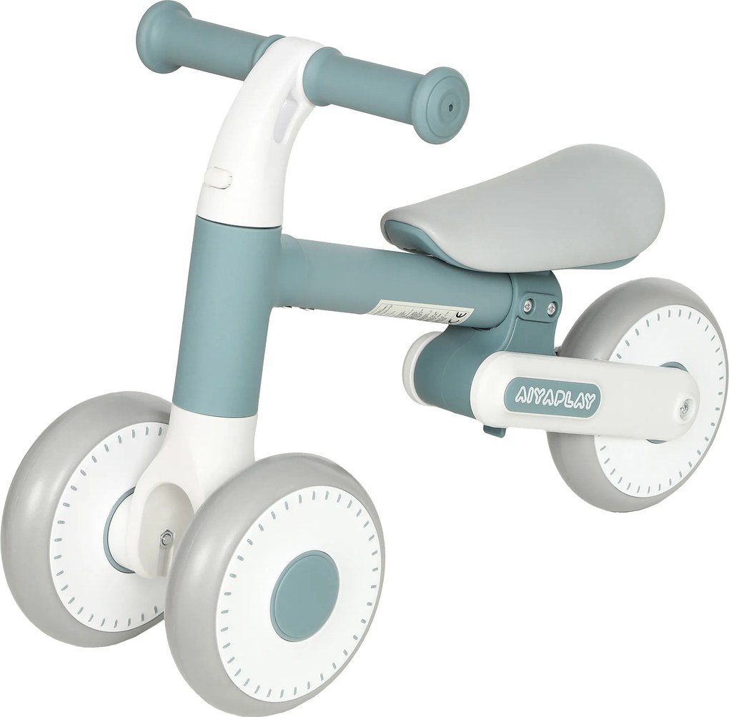 Bicicleta de Equilíbrio para Bebé Dobrável, 52 x 23 x 36,5 cm, Assento Regulável, Azul