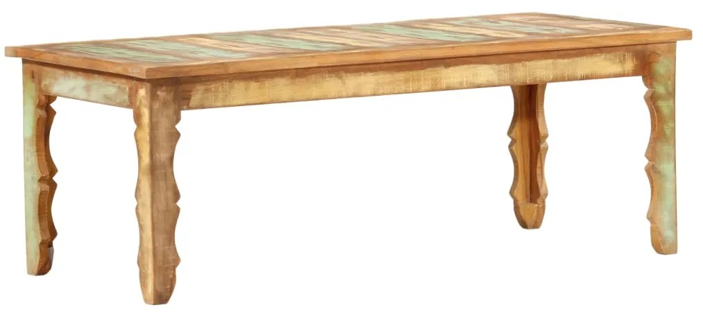 Mesa de centro 110x50x40 cm madeira recuperada maciça