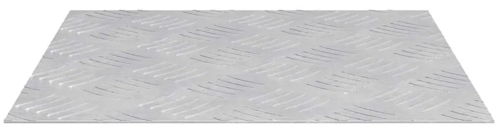 vidaXL Degrau Quadrado 2 pcs Prateado 40 x 40 cm Alumínio