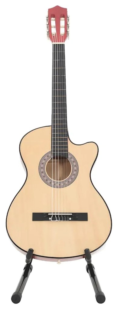 12 pcs conjunto de guitarra acústica cutaway com 6 cordas 38"