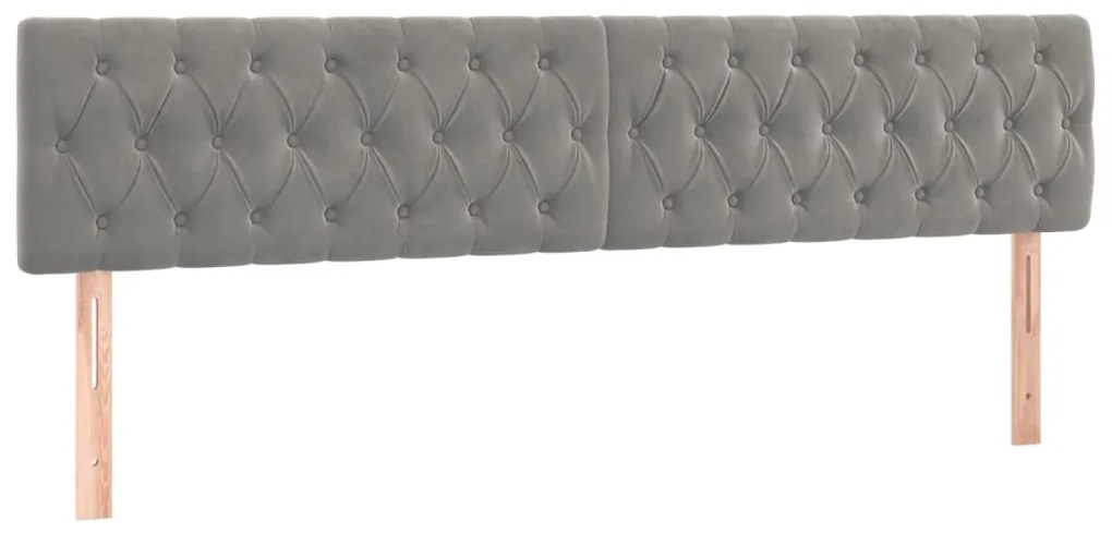 Cama box spring colchão LED 120x190 cm couro artif. cinza-claro