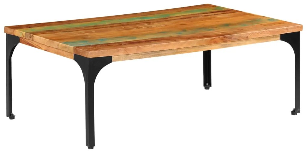 Mesa de centro 100x60x35cm madeira recuperada maciça