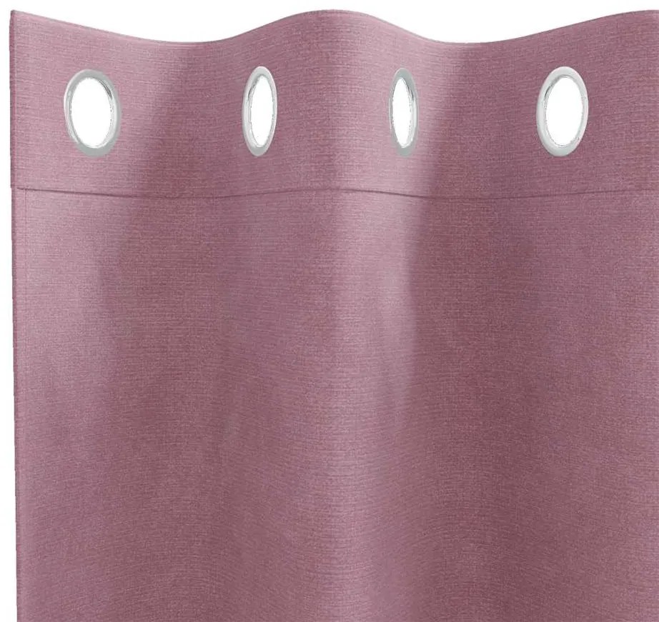 Cortinas Blackout vidaXL com Ilhós 2 pcs Veludo Rosa Escuro