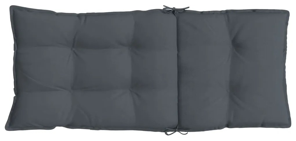 Almofadões p/ cadeira encosto alto 2pcs tecido oxford antracite