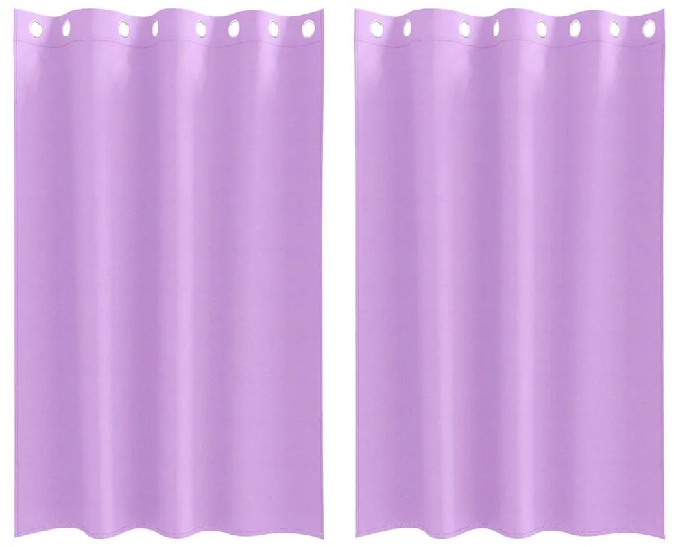 Cortinas com cortinas 2 pcs Roxo 175 x 140 cm Poliéster