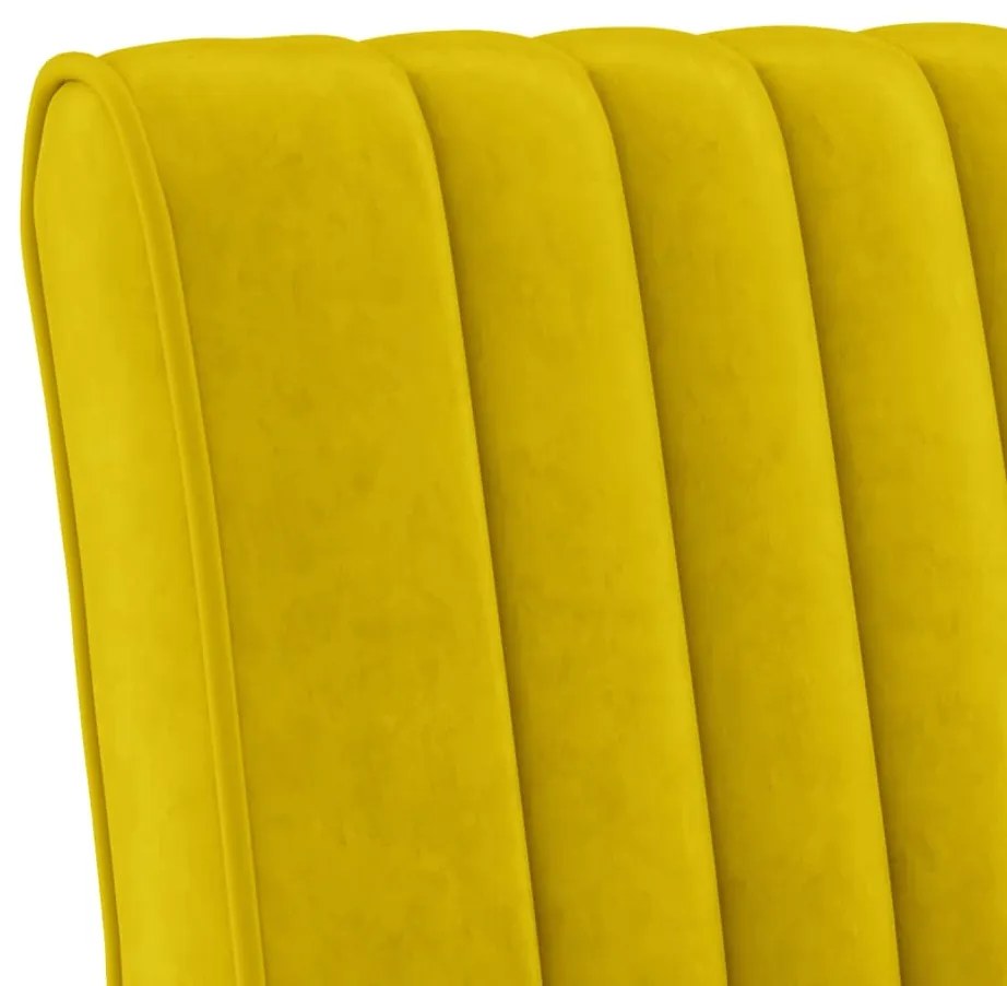 Cadeirão veludo amarelo